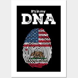 My Dna Usa California Republic Patriot Apparel Posters and Art